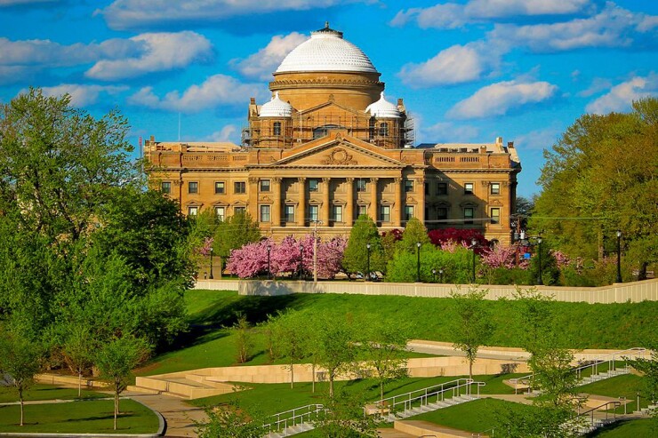 The Luzerne County Courthouse in Wilkes-Barre, Pennsylvania.