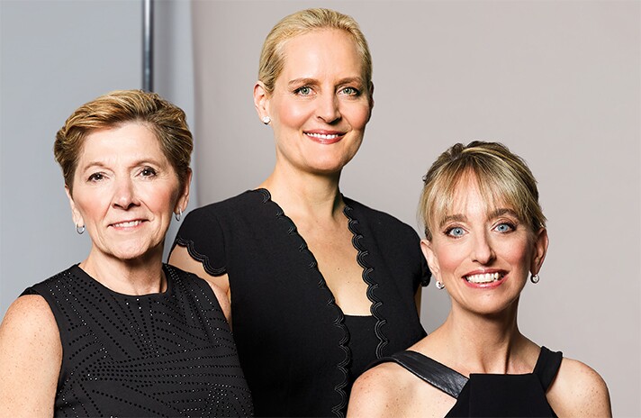 From left to right: Barb Godin, Chief Credit Officer of Regions Financial; Hannah Grove, Chief Marketing Officer of State Street; and Sandie O'Connor, Chief Regulatory Affairs Officer of JPMorgan Chase.