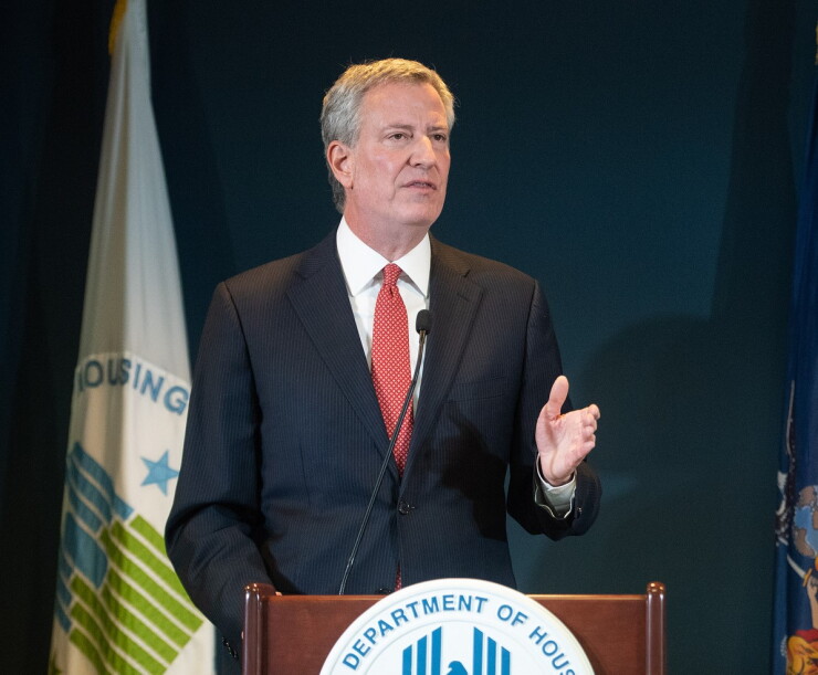 New York Mayor Bill de Blasio