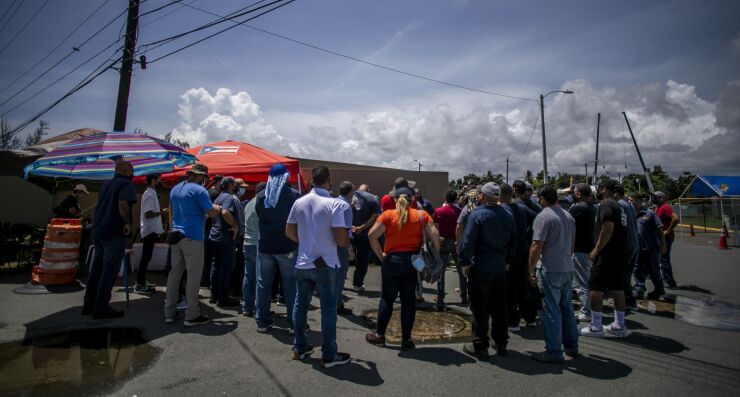 Demonstrators against LUMA June 2021