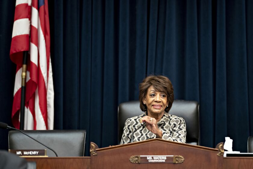 Rep. Maxine Waters, D-Calif., proposed legislation that would use the U.S. Postal Service to help underbanked consumers establish digital identification.