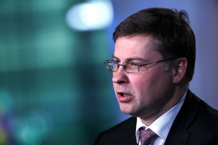 Valdis Dombrovskis, vice president of the European Commission.