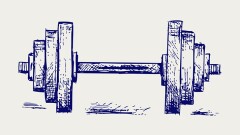Sketch of a barbell