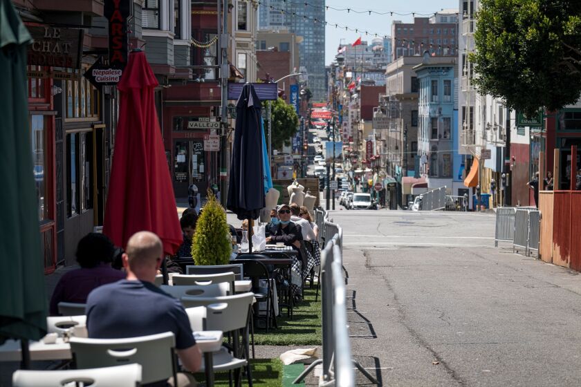 Grant Street in San Francisco on July 14, 2020
