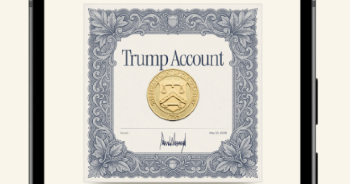 Treasury unveils Trump accounts app Treasury unveils Trump accounts app