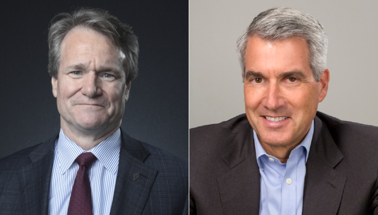 Bank of America CEO Brian Moynihan, Discover CEO Roger Hochschild