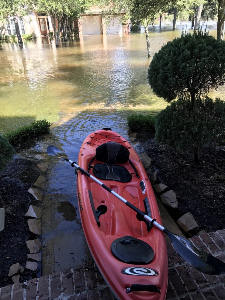 Hurricane Harvey advisor Swanburg's front door (Jonathan Swanburg)