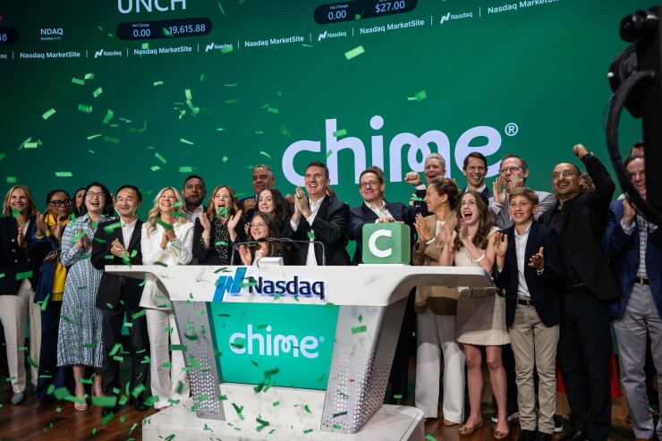 Chime Financial Debuts Initial Public Offering At Nasdaq MarketSite