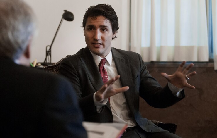 Canadian prime minister Justin Trudeau