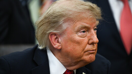 Donald Trump in the Oval Office of the White House