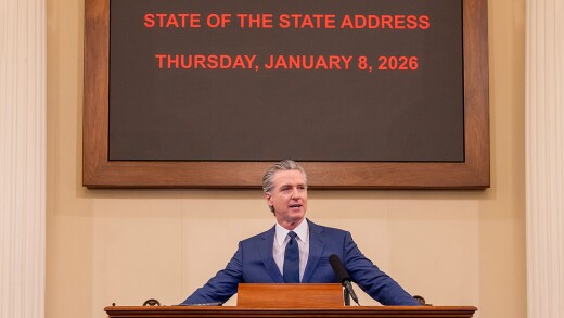 California Gov. Gavin Newsom gives State of the State speech