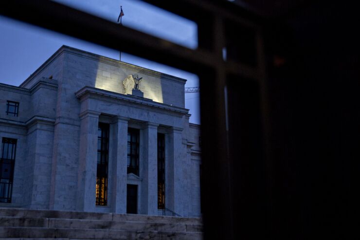 Federal Reserve Exterior As Fed Keeps September Rate Hike In Focus Amid Strong Economy
