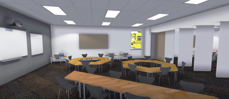Rendering of elementary school classroom promised in $569 million Midland Independent School District bond measure in November 2019.