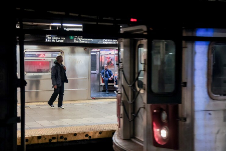Trains in the New York City subway