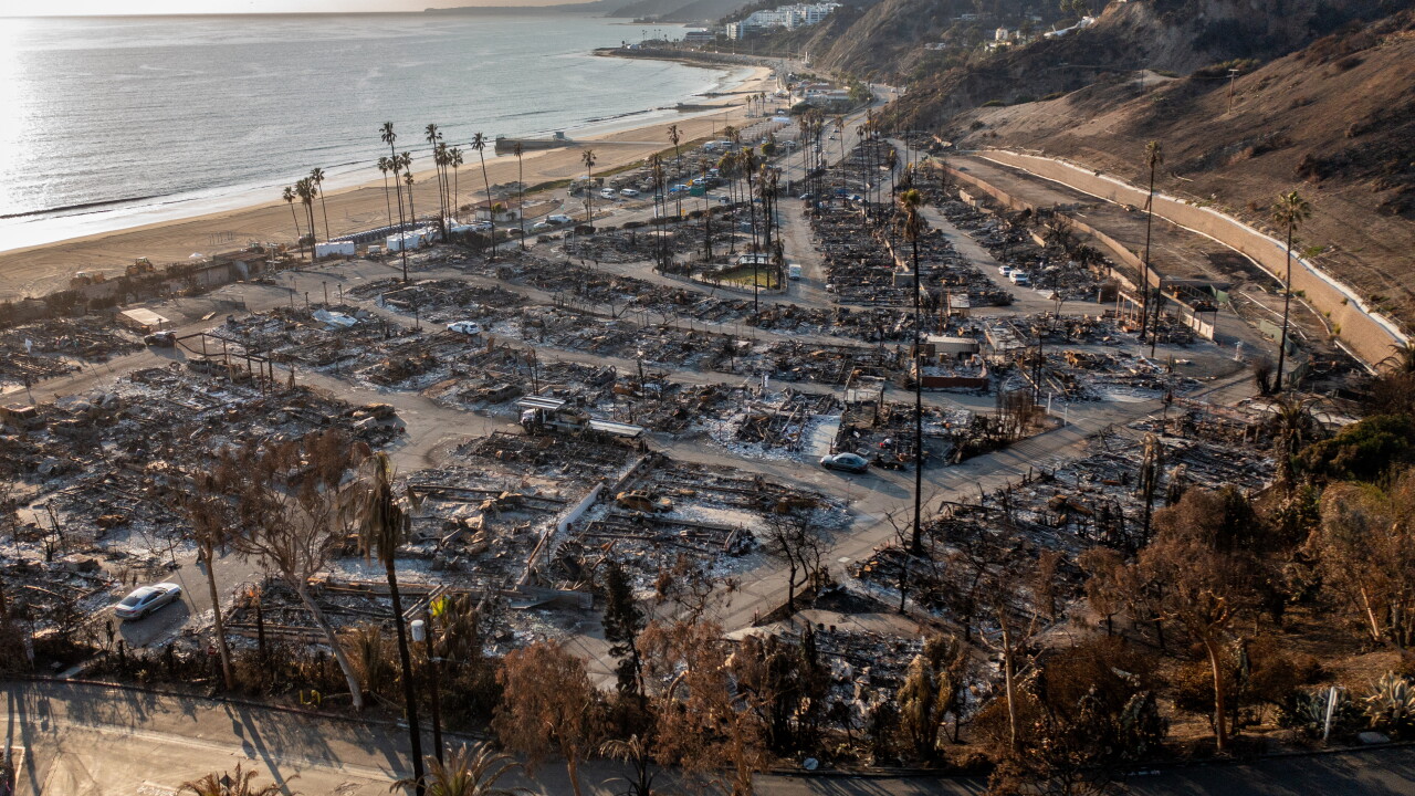 LA wildfire rubble