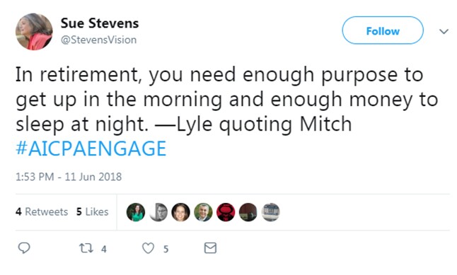 Engage 2018 - Purpose in retirement
