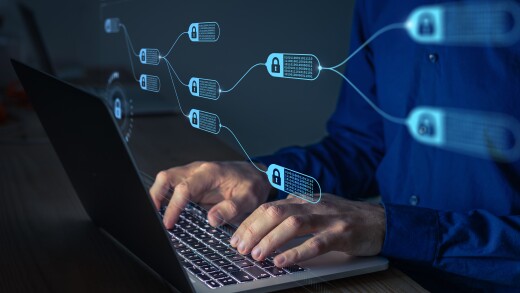 Blockchain financial technology to secure cryptocurrencies