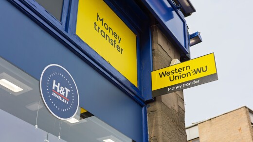 Western Union sign.