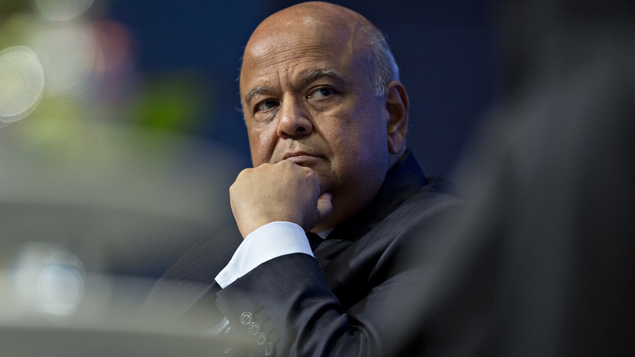 Former South African finance minister Pravin Gordhan,