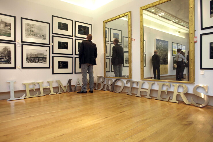 In September 2010, two signs from the onetime London headquarters of Lehman Brothers sold at auction for 70,800 pounds ($111,700) in a sell-off of corporate property after Lehman went bankrupt in 2008.