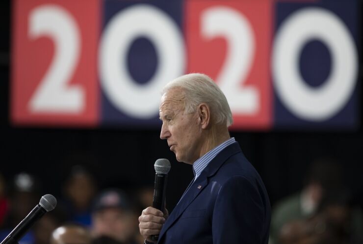 2020 Democratic presidential candidate and former vice president Joe Biden.