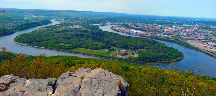View from Point Park, Hamilton County, Tennessee