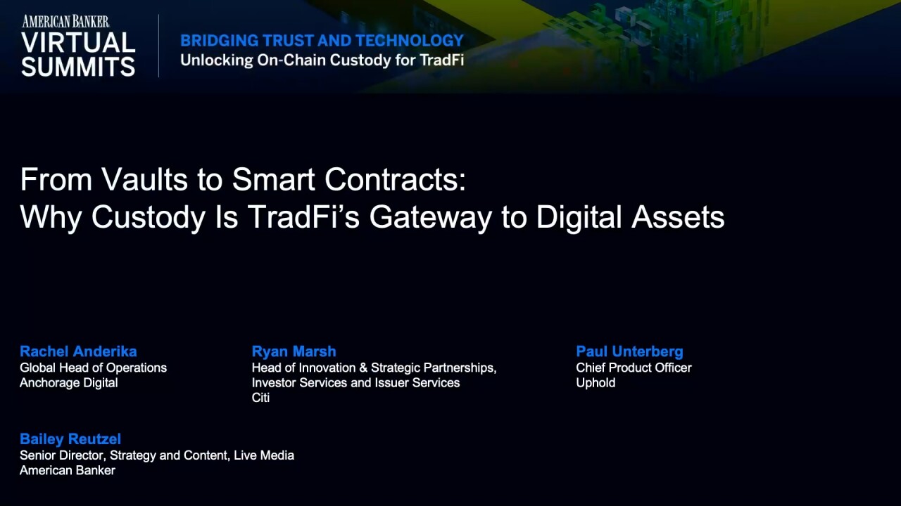 Opening Remarks and From Vaults to Smart Contracts: Why Custody Is TradFi's Gateway to Digital Assets