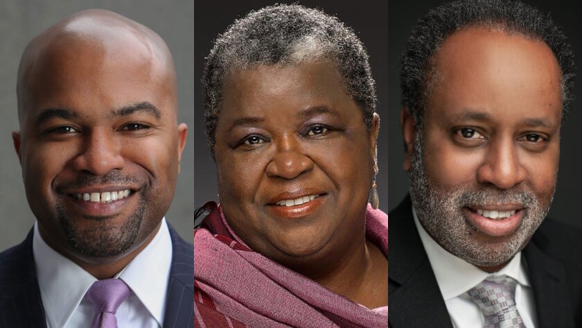 Harold Pettigrew Jr., CEO of Washington Area Community Investment Fund; Donna Gambrell, former director of the CDFI Fund and current president and CEO of Appalachian Community Capital; and James Bason, president and CEO of TruFund Financial Services.