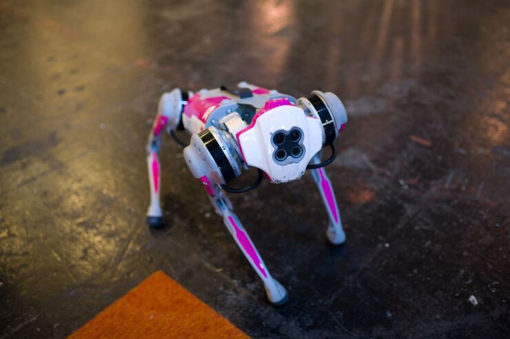 A Probot Oy robotic dog on display at the Viva Technology Conference in Paris, France, on Wednesday, June 15, 2022. The conference, also known as VivaTech, runs though to June 18. Photographer: Nathan Laine/Bloomberg