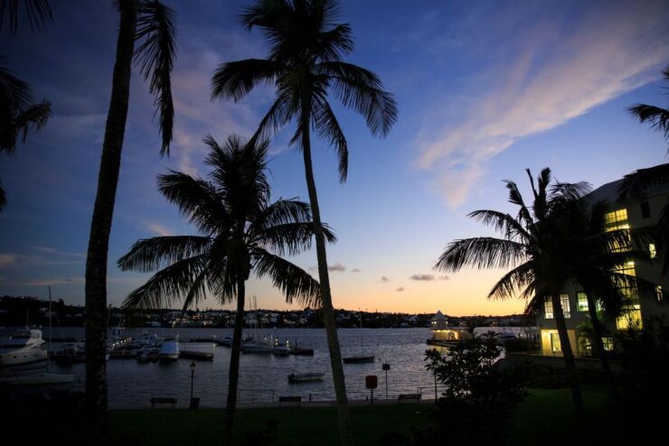 Hamilton Harbour in Hamilton, Bermuda