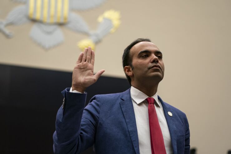 Rohit Chopra, 39, has been a vocal critic of big tech companies as an FTC commissioner, and advocated for increased restitution for consumers. He previously served for five years as the CFPB’s student loan ombudsman under former CFPB Director Richard Cordray.