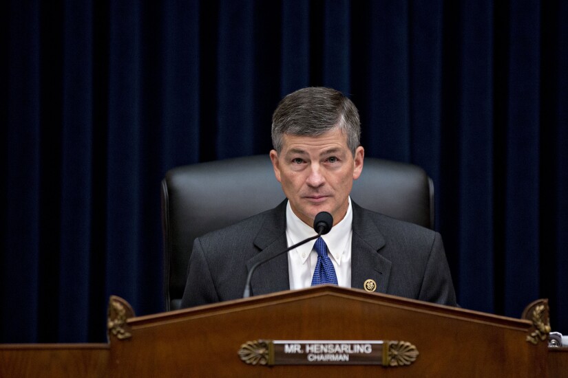 Rep. Jeb Hensarling, chairman of the House Financial Services Committee