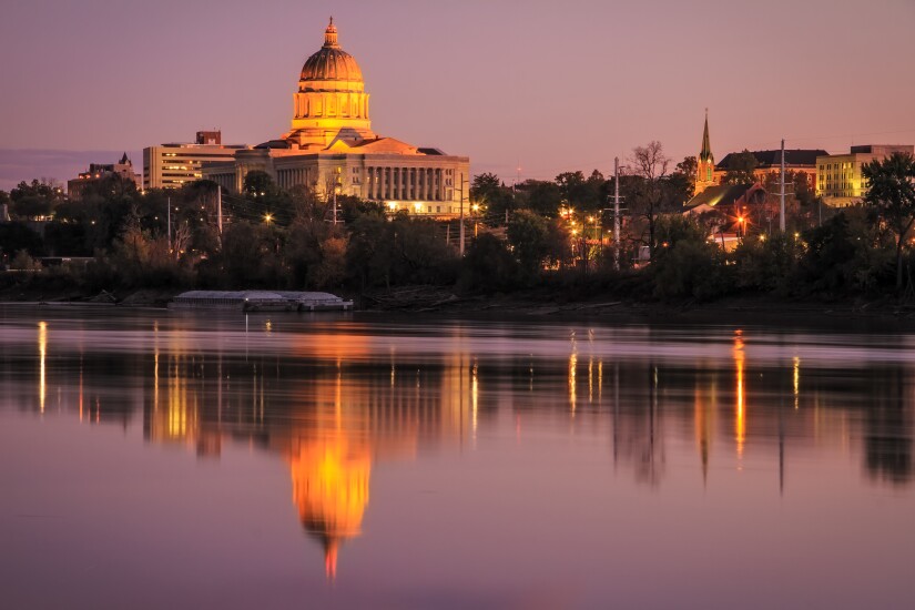 Jefferson City, Missouri skyline