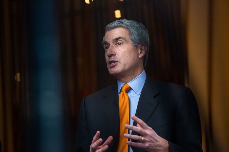Roger Hochschild left as chief executive officer of Discover Financial Services last month.