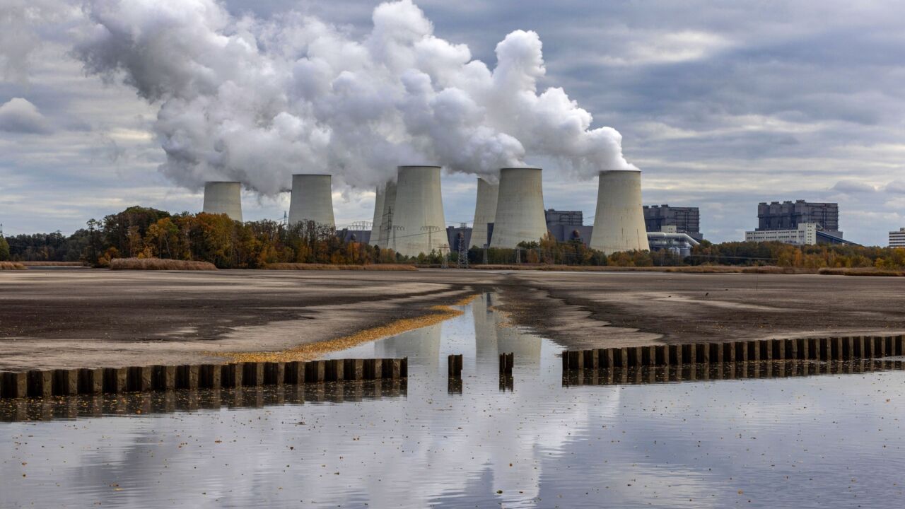 Open Cast Lignite Mine And Power Plant in Germany