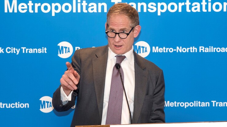 Janno Lieber, MTA Chief Development Officer, in March 2018.