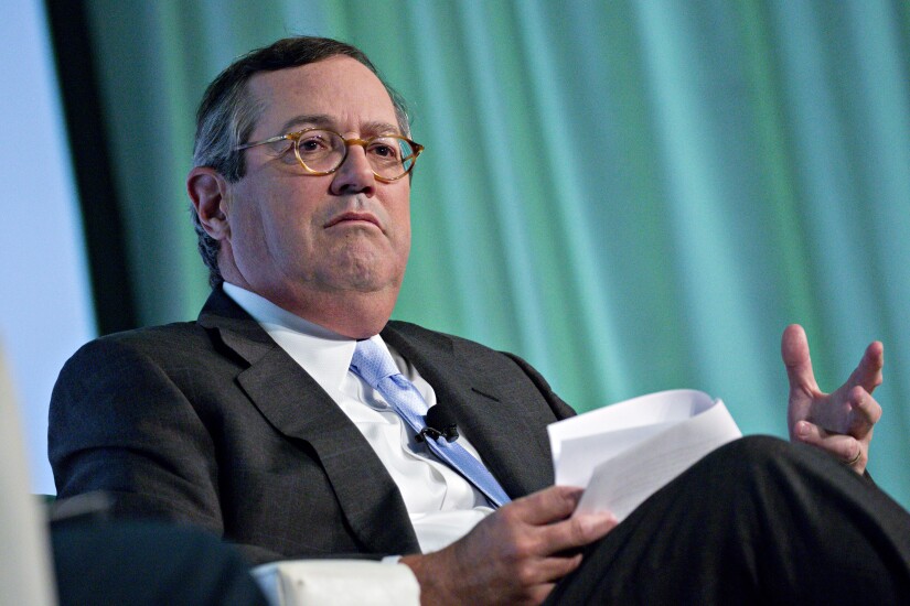 Warren Stephens, chairman, president and chief executive officer of Stephens, speaks during an interview at the Securities Industry and Financial Markets Association annual meeting in Washington, D.C.