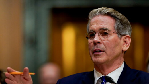 Scott Bessent speaks during a Senate Finance Committee confirmation hearing