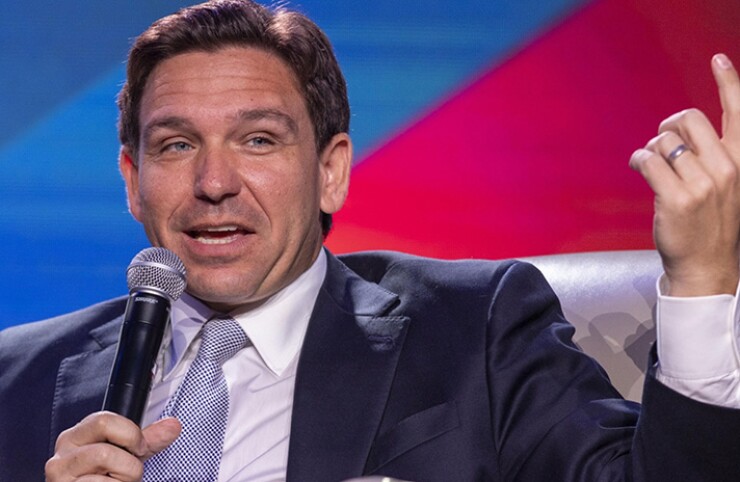 Florida Gov. Ron DeSantis touted the employment growth in the state