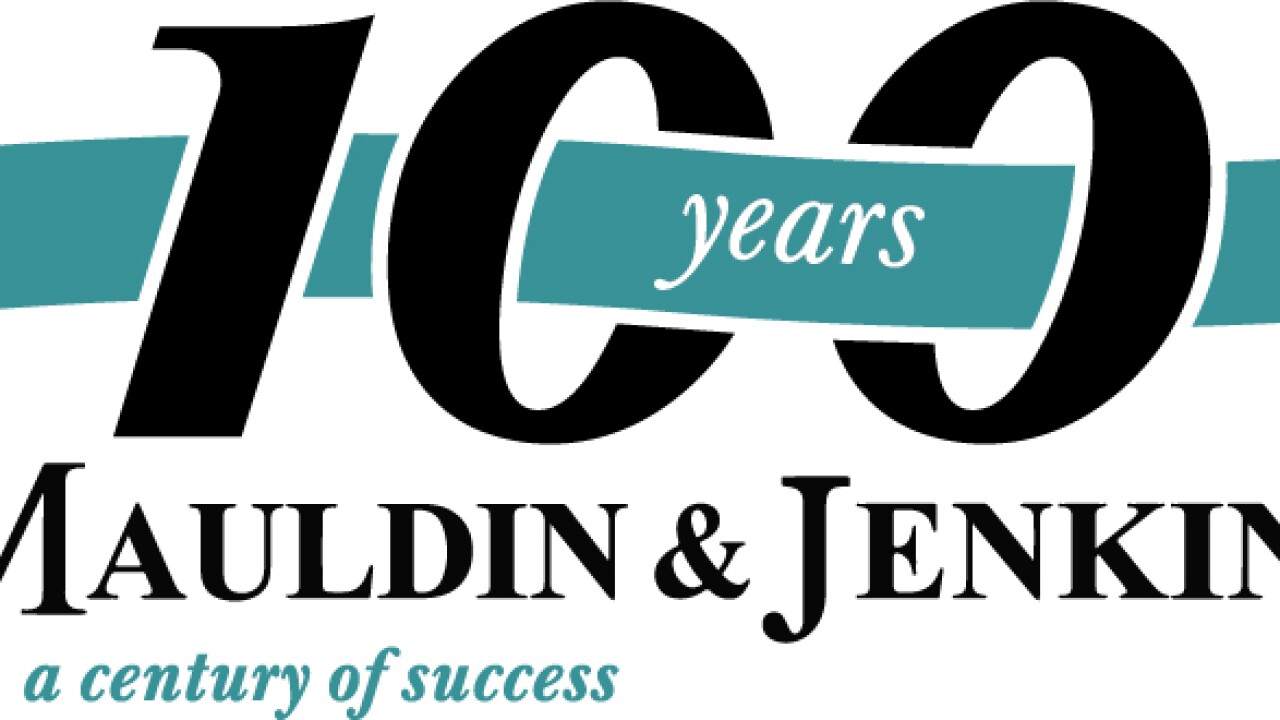 Mauldin & Jenkins 100th anniversary logo