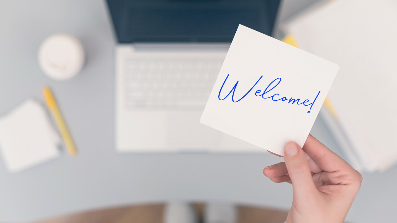 Welcome note - office