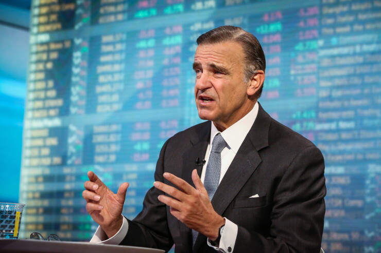 SASB Foundation chair Robert Steel, CEO of Perella Weinberg Partners, speaks during a Bloomberg Television interview