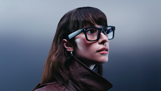 Woman wearing Meta AI glasses
