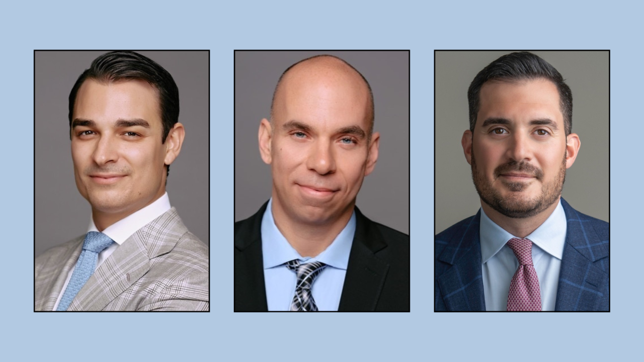 Max DiSesa, Andrew Buscetto and Joseph Femia of NewEdge