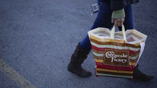A Cheesecake Factory patron