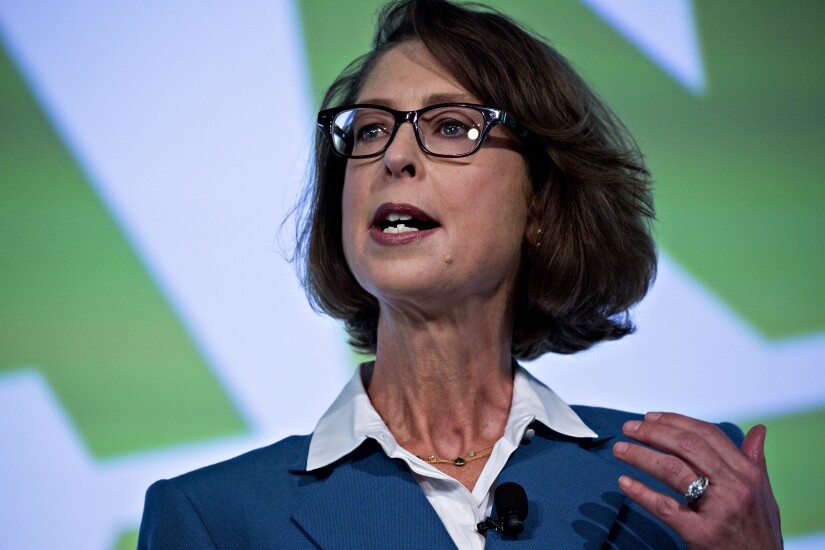 Fidelity Investments CEO Abby Johnson says she wants to stem workplace harassment at her firm.
