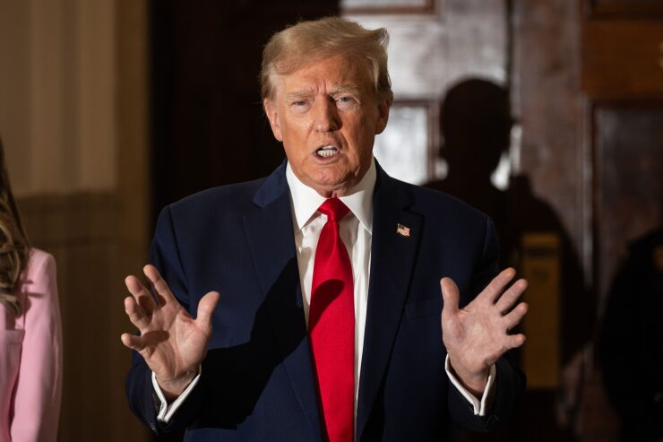 Donald trump at the New York State Supreme Court on Dec. 7, 2023