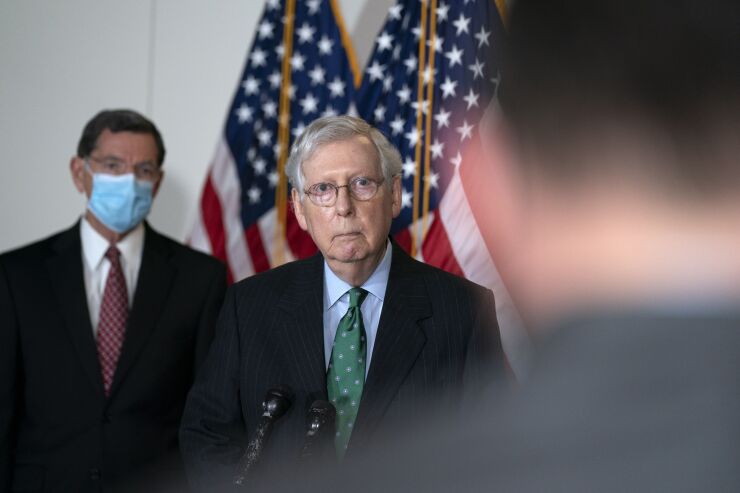 “When the full Senate returns on October 19th, our first order of business will be voting again on targeted relief for American workers, including new funding for the PPP," said Senate Majority Leader Mitch McConnell.