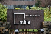 An MBIA sign is positioned outside the MBIA Inc. headquarters in Armonk, New York, U.S., on Monday, Dec. 10, 2007