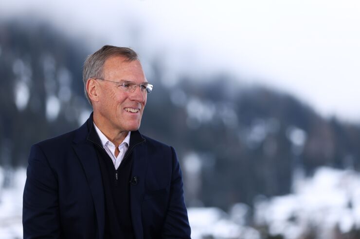 Richard Gnodde of Goldman Sachs at Day Three Of The World Economic Forum (WEF) 2024